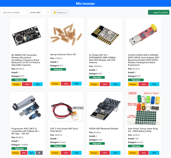 Inventar database v1